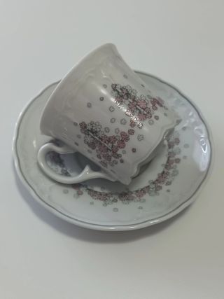 Set tazze caffè vintage floreale