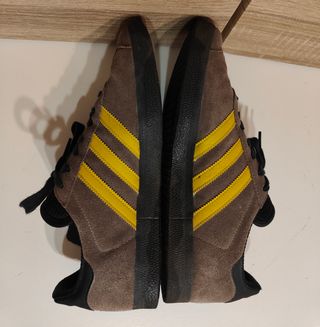 Zapatillas Adidas Gazelle Marrón-Amarillo