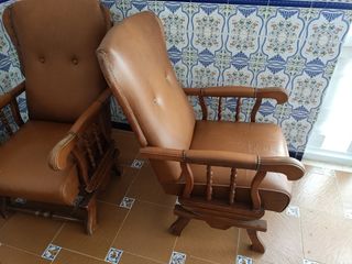 2 Sofás mecedoras vintage