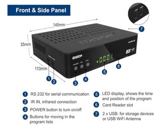 EDISION piccolino S2 - Receptor Satélite Full HD