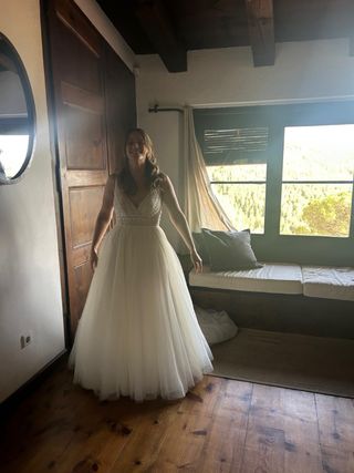 Vestido novia Rosa Clará - Talla 38