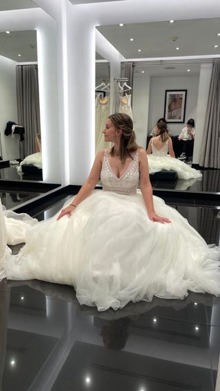 Vestido novia Rosa Clará - Talla 38