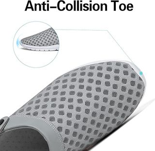 Zuecos grises transpirables - Talla 44