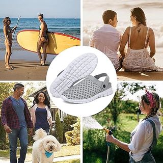 Zuecos grises transpirables - Talla 44