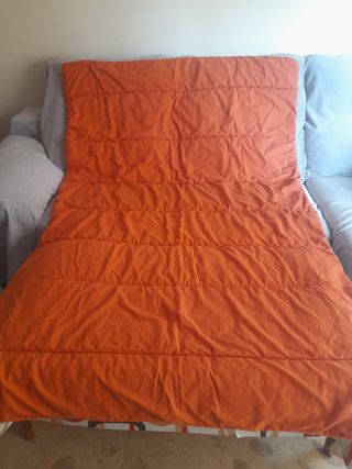 Edredón Nórdico 150x220 Naranja ,pesa muy poco