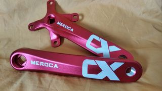 Bielas Meroca-CX Monoplato Roja Gravel BTT NUEVAS