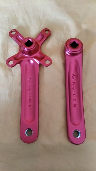 Bielas Meroca-CX Monoplato Roja Gravel BTT NUEVAS