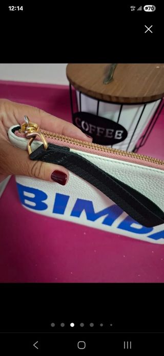 Clutch Bimba y Lola - Blanco y Azul