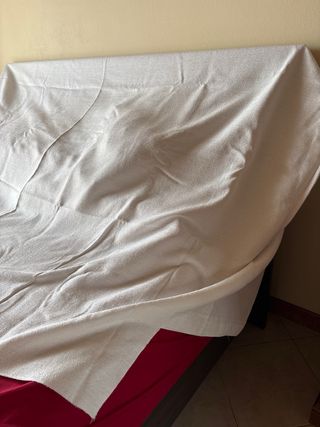 Copriletto matrimoniale bianco