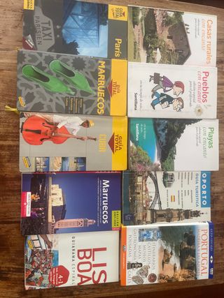 Guias variadas de Lisboa, Oporto, Marruecos, Paris