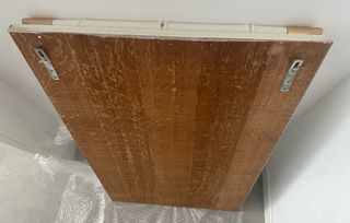 Espejo bambú blanco dorado 55x95cm