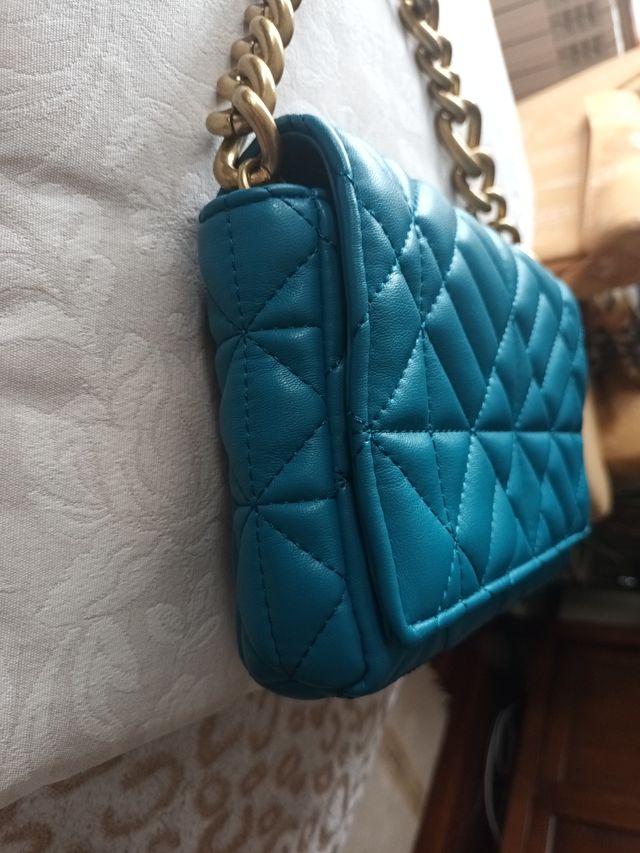 Bolso Zara - Bolso bandolera turquesa