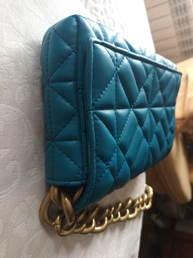 Bolso Zara - Bolso bandolera turquesa