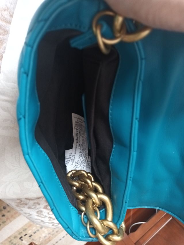 Bolso Zara - Bolso bandolera turquesa