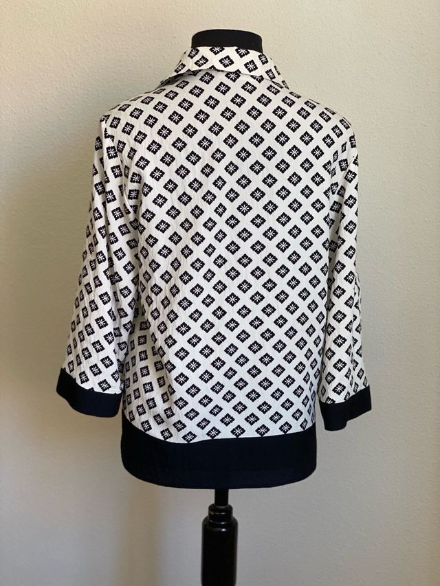 Camisa Zara - Blanco y Negro