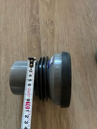 Adaptador estanqueidad WC: PVC-Goma