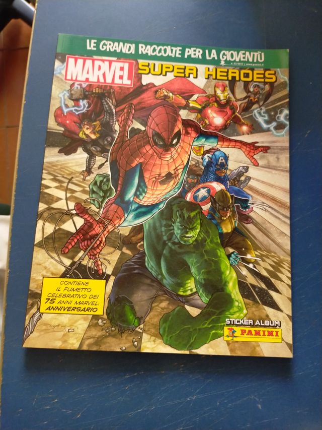 Album Marvel Super Heroes Panini 2017 Anniversario