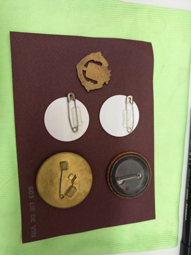 Lote de 5 chapas variadas