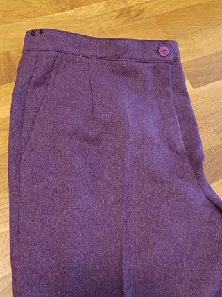 Pantalón recto morado