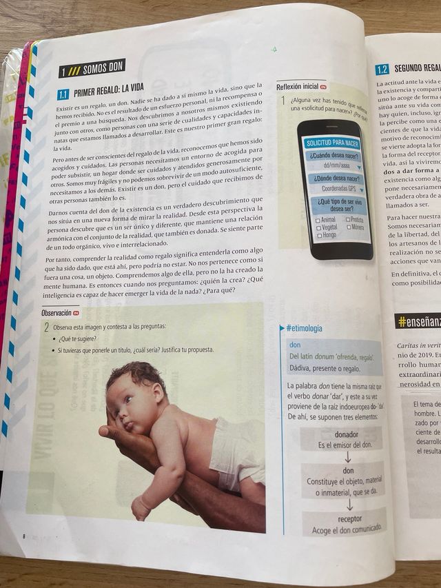 libro religión 1º ESO Somos inspiración