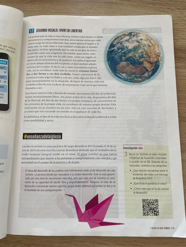 libro religión 1º ESO Somos inspiración