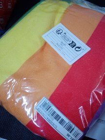 Telo mare microfibra arcobaleno