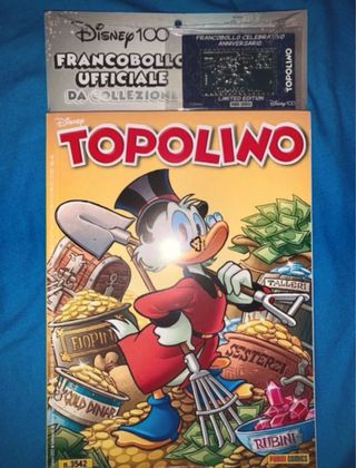 Topolino 3542 - Francobollo Disney 100