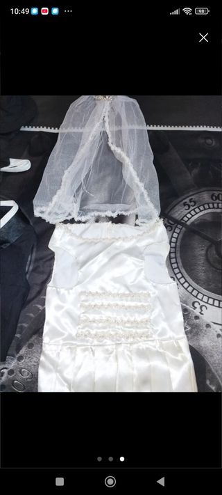 Traje Novios Perros Bulldog Francés