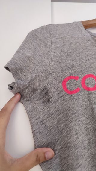 Camiseta Converse gris-rosa
