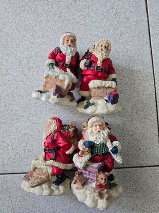 4 Figuras Papa Noel Navidad