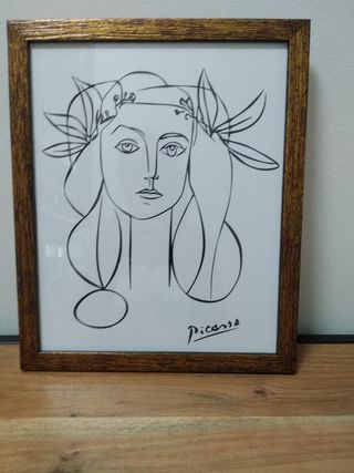 Lámina Picasso enmarcada