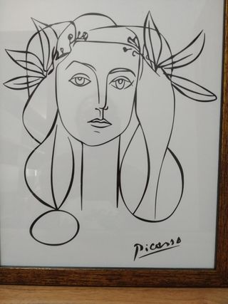 Lámina Picasso enmarcada