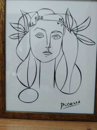 Lámina Picasso enmarcada
