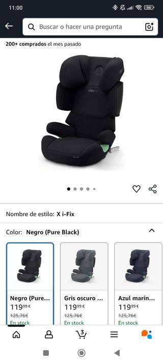 Silla coche Cybex 2-3 isofix