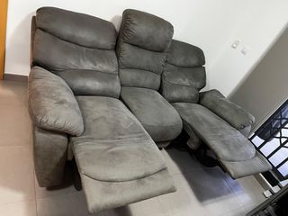 Sofá relax 3 plazas - Gris tres meses tiene