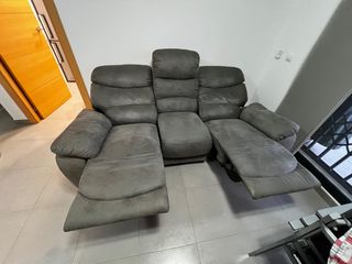 Sofá relax 3 plazas - Gris tres meses tiene