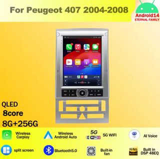Radio Navegador Gps Android Peugeot407(2004-2011) 