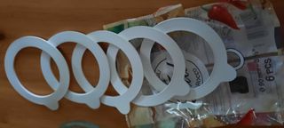 2 Vasi in Vetro con Chiusura ermetica e ricambi