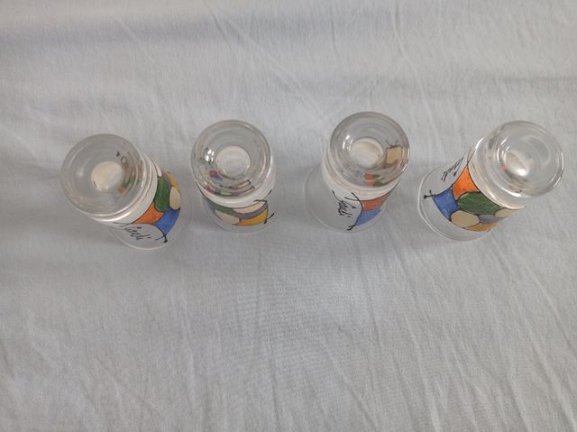 4 Chupitos Gaudí decorados a mano.