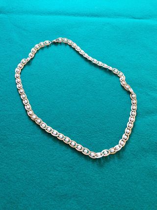 Collar dorado perlas - Bisutería