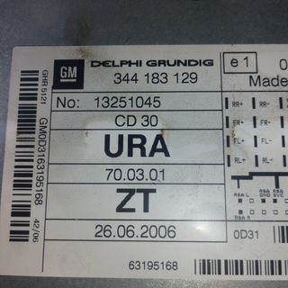 Autoradio CD30 Opel Delphi Grundig