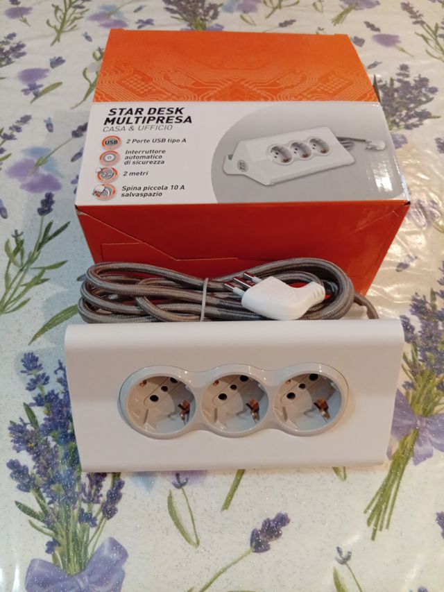 Multipresa Star Desk 2 porte USB tipo A