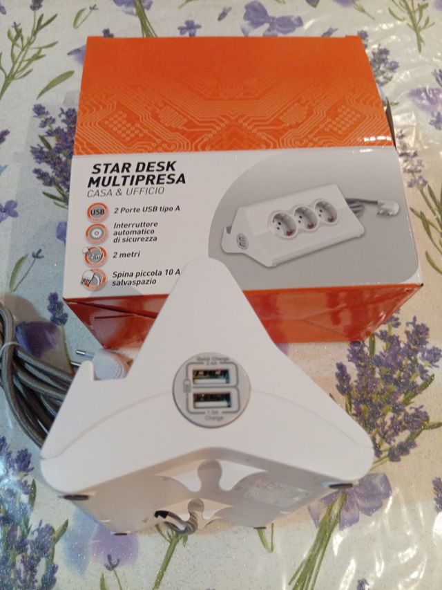 Multipresa Star Desk 2 porte USB tipo A