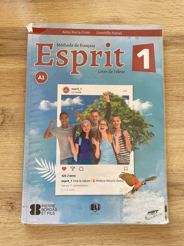 Libro de francés 1º ESO Esprit 1.Libro del alumno