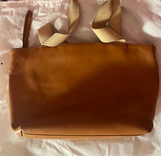 Bolso italiano cuero marrón