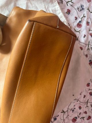 Bolso italiano cuero marrón