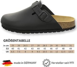 Zuecos Piel Negro Talla 44