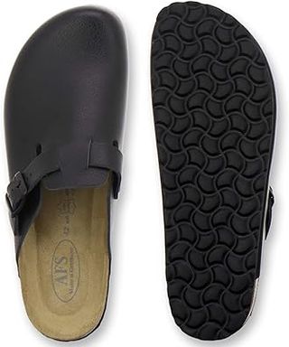 Zuecos Piel Negro Talla 44