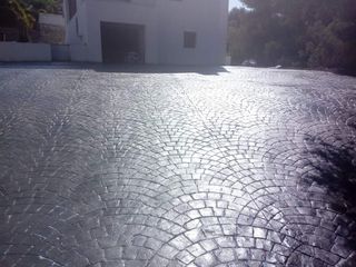 Hormigón impreso: suelo y pared