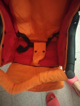 Silla paseo bebé - Plegable naranja